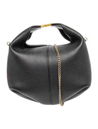 Pre-owned Polene Leather Numéro Onze In Black