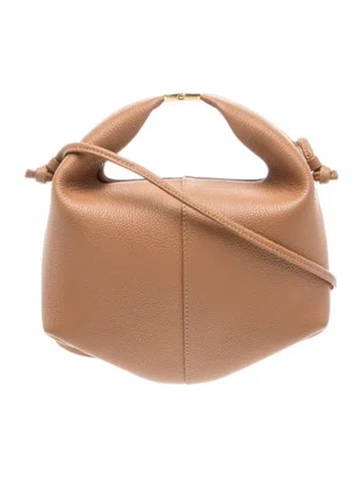 Pre-owned Polene Leather Numéro Onze In Brown