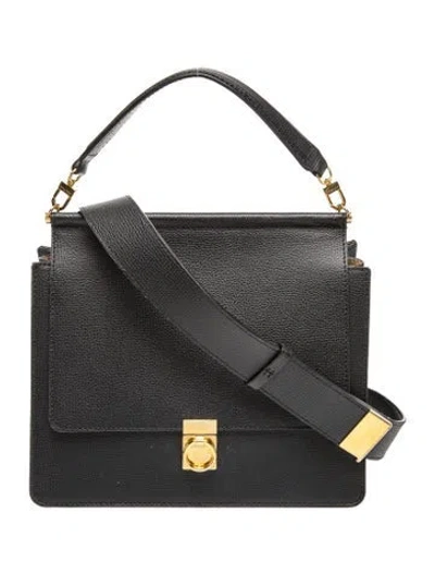 Pre-owned Polene Leather Numéro Sept In Grey
