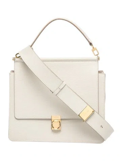 Pre-owned Polene Leather Numéro Sept In Neutral