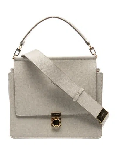 Pre-owned Polene Leather Numéro Sept In Neutrals