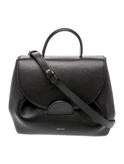 Pre-owned Polene Leather Numéro Un In Black