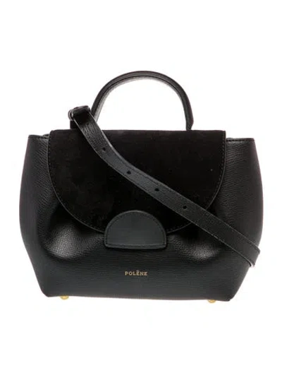 Pre-owned Polene Leather Numero Un In Black