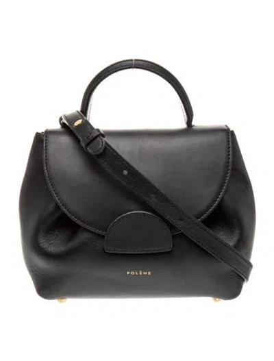 Pre-owned Polene Leather Numéro Un In Black