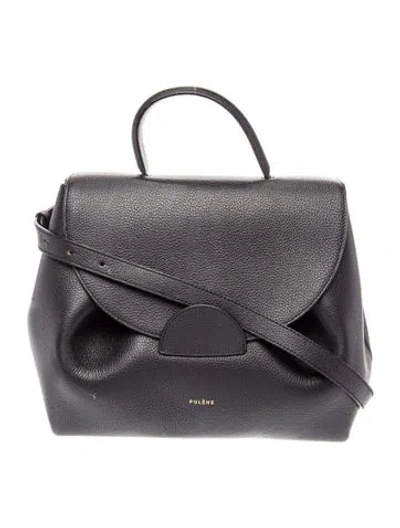 Pre-owned Polene Leather Numéro Un In Black