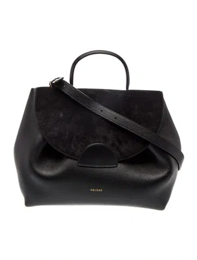 Pre-owned Polene Leather Numéro Un In Black