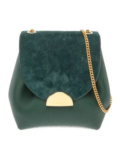 Pre-owned Polene Leather Numéro Un In Blue