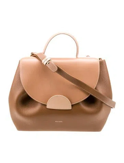 Pre-owned Polene Leather Numéro Un In Brown