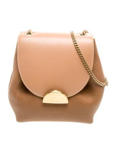 Pre-owned Polene Leather Numéro Un In Brown