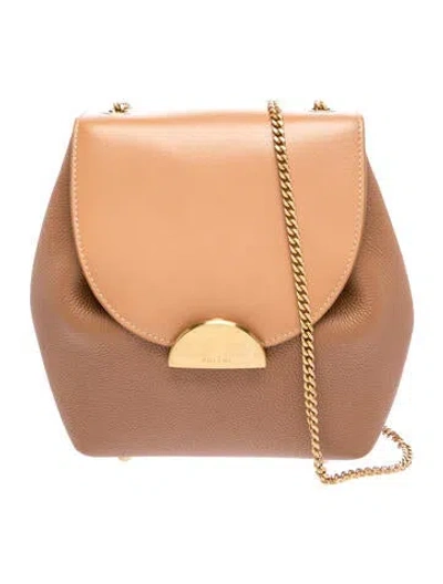 Pre-owned Polene Leather Numero Un In Brown