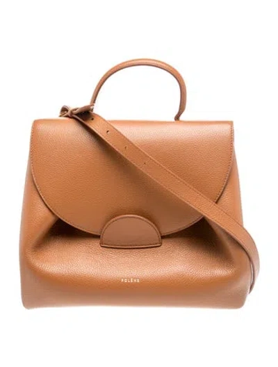 Pre-owned Polene Leather Numéro Un In Brown