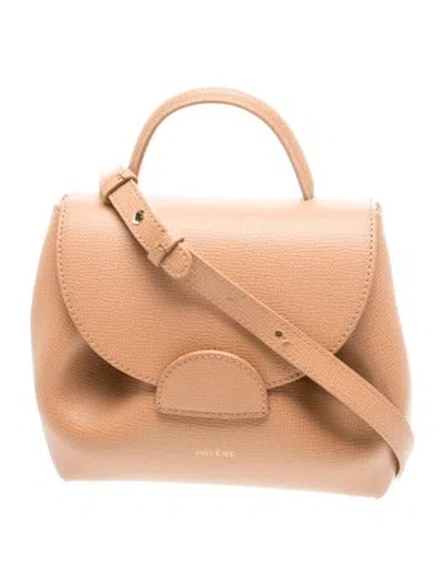 Pre-owned Polene Leather Numéro Un In Brown
