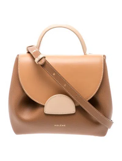 Pre-owned Polene Leather Numéro Un In Brown