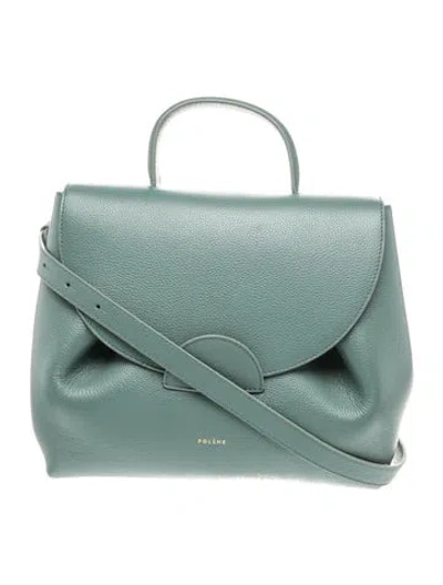 Pre-owned Polene Leather Numéro Un In Green