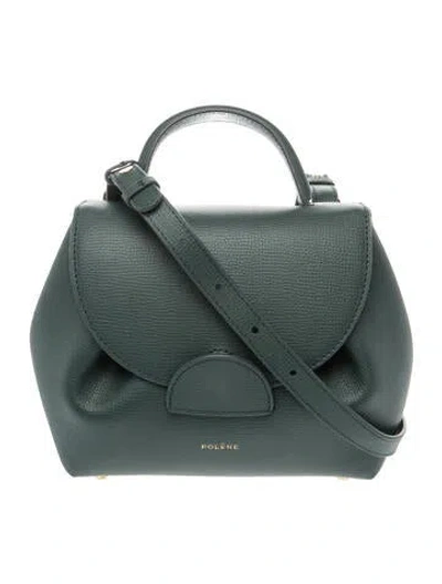 Pre-owned Polene Leather Numéro Un In Green