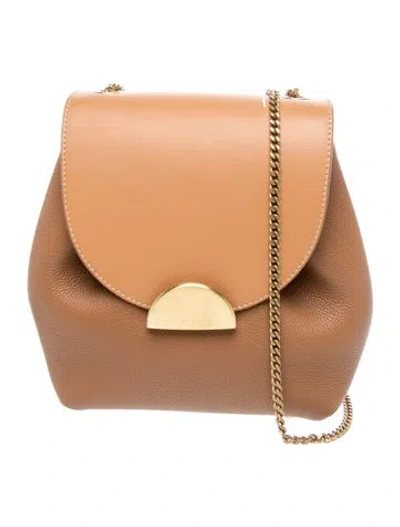 Pre-owned Polene Leather Numéro Un Mini In Brown