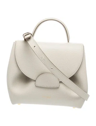 Pre-owned Polene Leather Numéro Un Nano In Neutrals