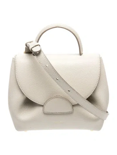 Pre-owned Polene Leather Numéro Un Nano In Neutrals