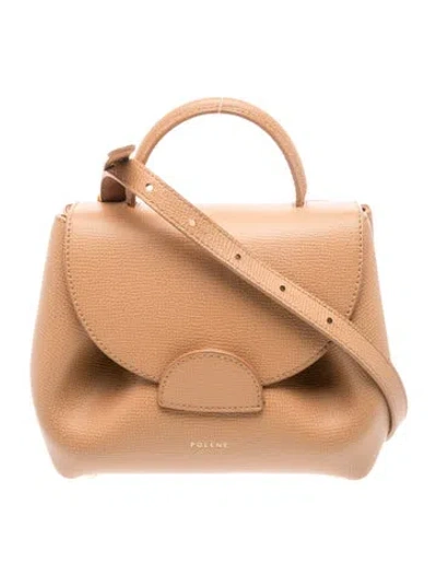 Pre-owned Polene Leather Numéro Un Nano In Neutrals
