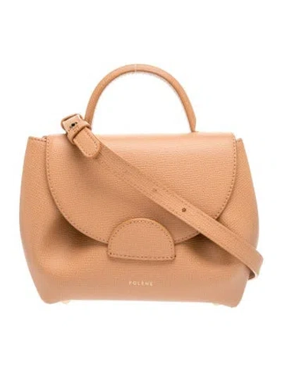Pre-owned Polene Leather Numéro Un Nano In Neutrals