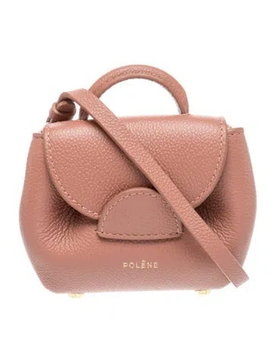 Pre-owned Polene Leather Numéro Un Nano In Pink