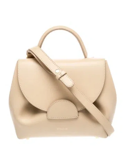 Pre-owned Polene Leather Numéro Un In Neutral