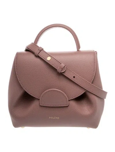 Pre-owned Polene Leather Numéro Un In Pink