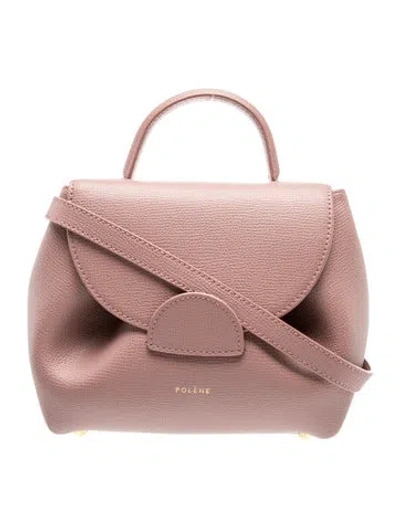 Pre-owned Polene Leather Numéro Un In Pink