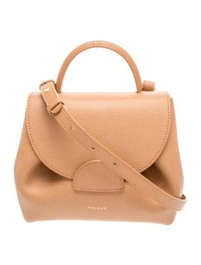 Pre-owned Polene Leather Numéro Un W/ Tags In Neutrals