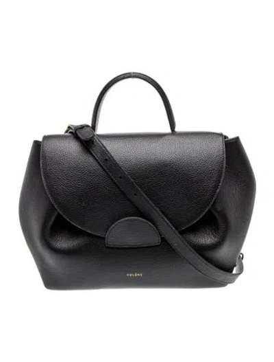 Pre-owned Polene Leather Numéro Uno In Black
