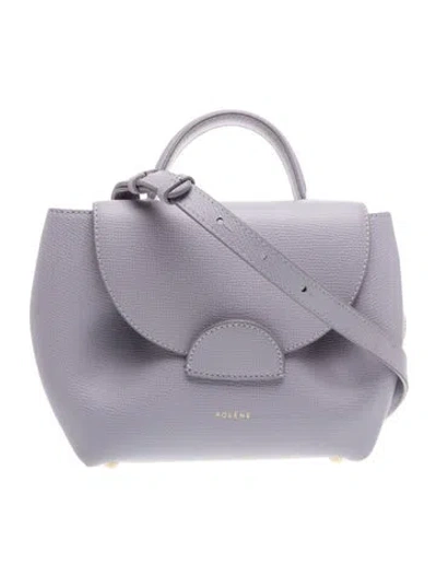 Pre-owned Polene Leather Numéro Uno Nano In Purple