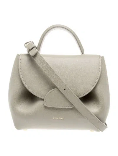 Pre-owned Polene Leather Numéro Uno In Neutrals