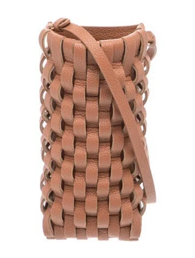 Pre-owned Polene Leather Onda In Brown