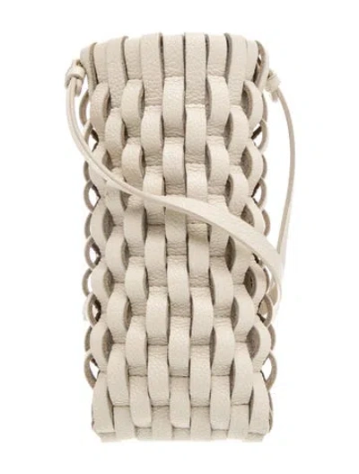 Pre-owned Polene Leather Onda In Neutrals