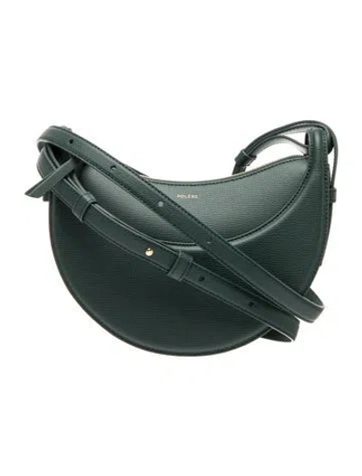 Pre-owned Polene Leather  Numero Dix Small In Green