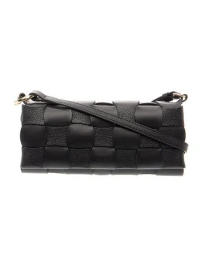 Pre-owned Polene Leather Shoulder Bag In Black