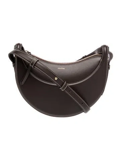 Pre-owned Polene Leather Shoulder Bag In Brown
