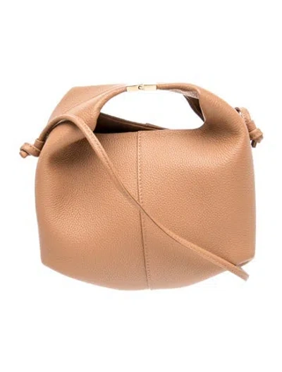 Pre-owned Polene Leather Shoulder Bag In Brown