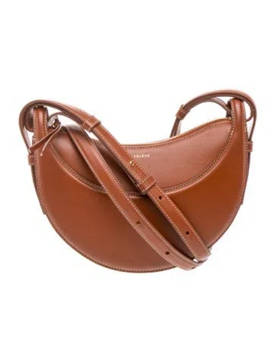 Pre-owned Polene Leather Shoulder Bag In Brown