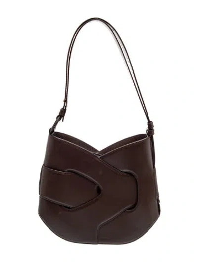 Pre-owned Polene Leather Shoulder Bag In Brown