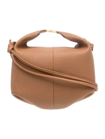 Pre-owned Polene Leather Shoulder Bag In Brown