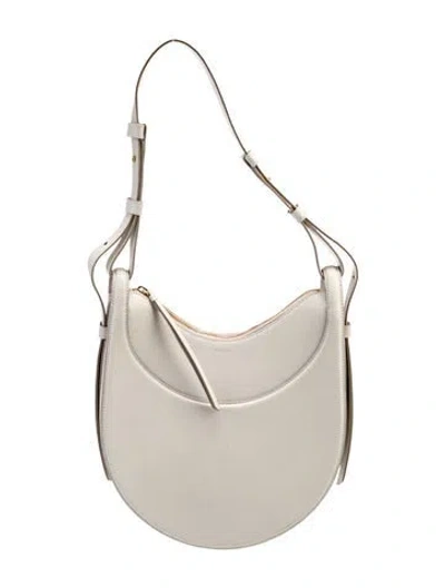Pre-owned Polene Leather Shoulder Bag In Neutral