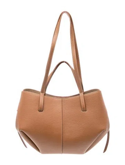 Pre-owned Polene Leather Shoulder Bag In Neutral