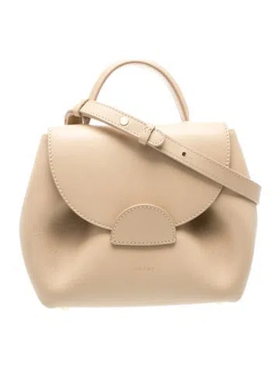 Pre-owned Polene Leather Shoulder Bag In Neutrals