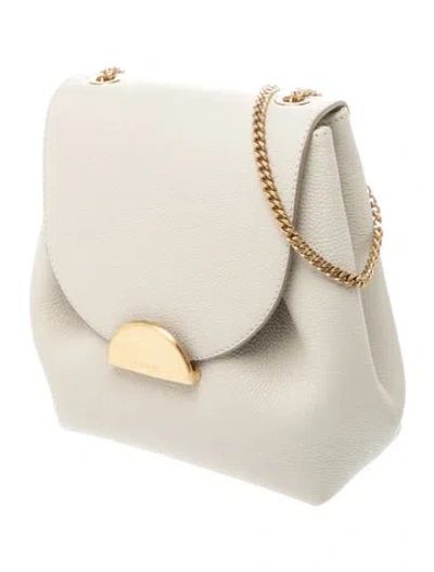Pre-owned Polene Leather Shoulder Bag In Neutrals