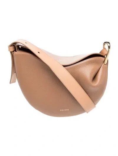 Pre-owned Polene Leather Tonca In Brown