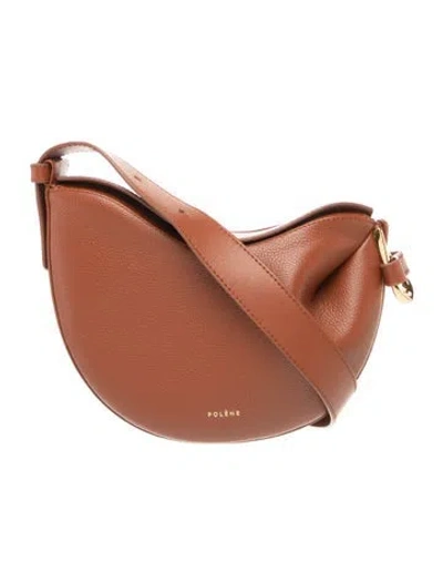 Pre-owned Polene Leather Tonca In Brown