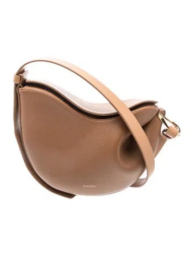 Pre-owned Polene Leather Tonca In Brown