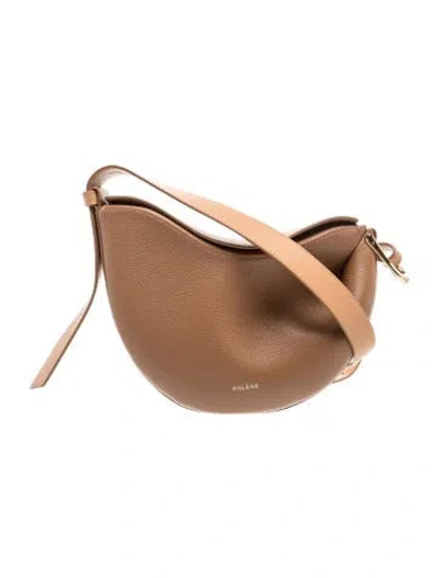Pre-owned Polene Leather Tonca In Brown