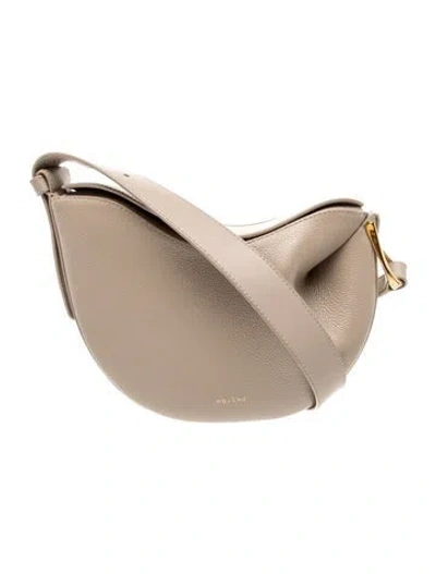 Pre-owned Polene Leather Tonca In Neutrals
